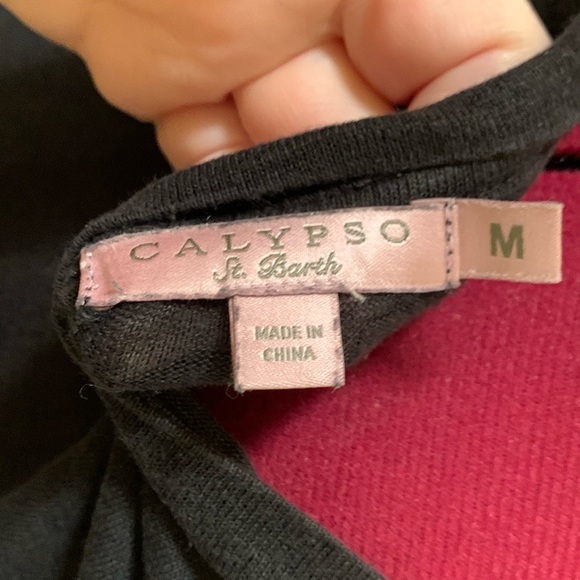 Calypso St Barth Derp V Neck Women’s Classic T shirt - Picture 6 of 9